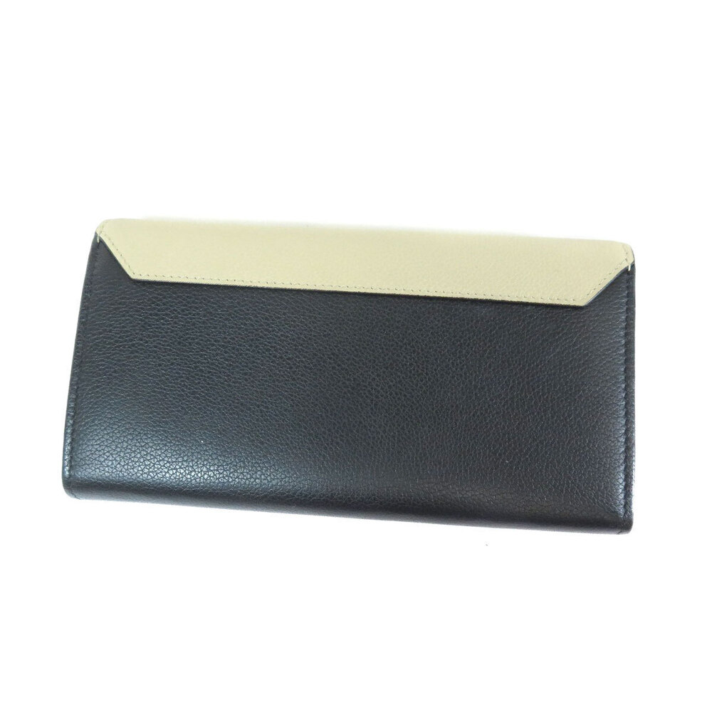 Louis Vuitton Portefeuille Lockme Calfskin Wallet Long Black